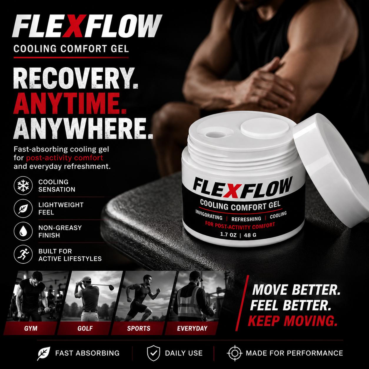 FLEXFLOW™ Cooling Comfort Gel